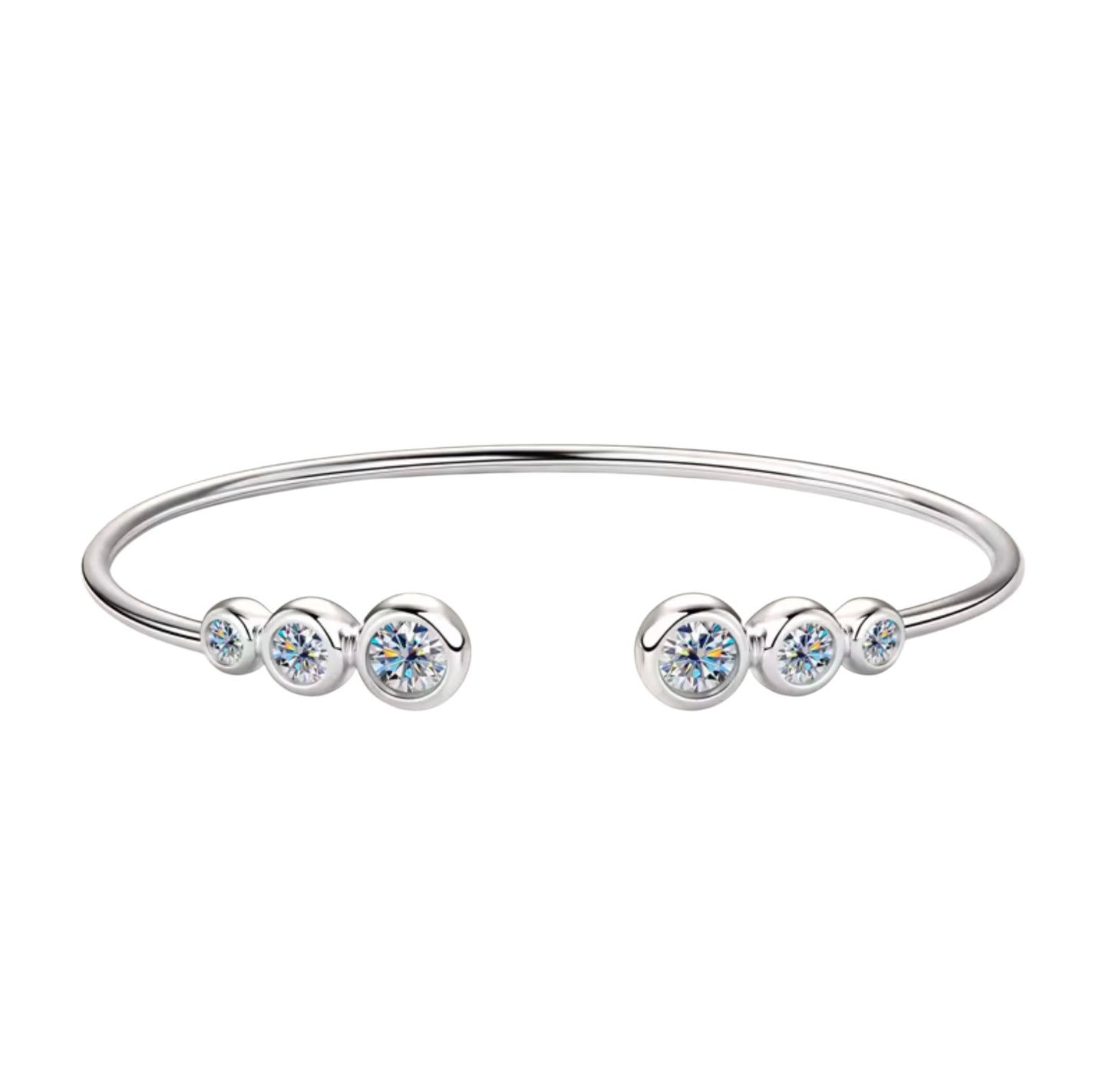 ANÉE MOISSANITE CUFF BRACELET