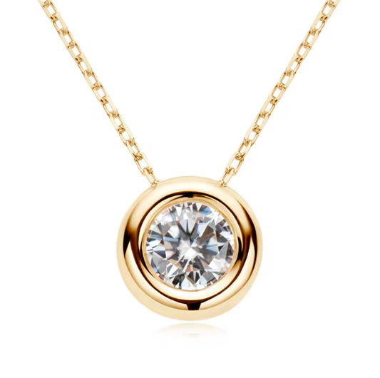 ANÉE MOISSANITE PENDANT NECKLACE