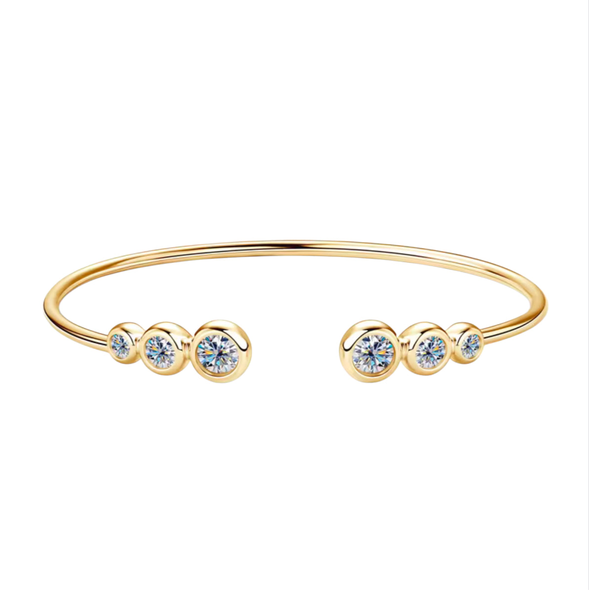 ANÉE MOISSANITE CUFF BRACELET