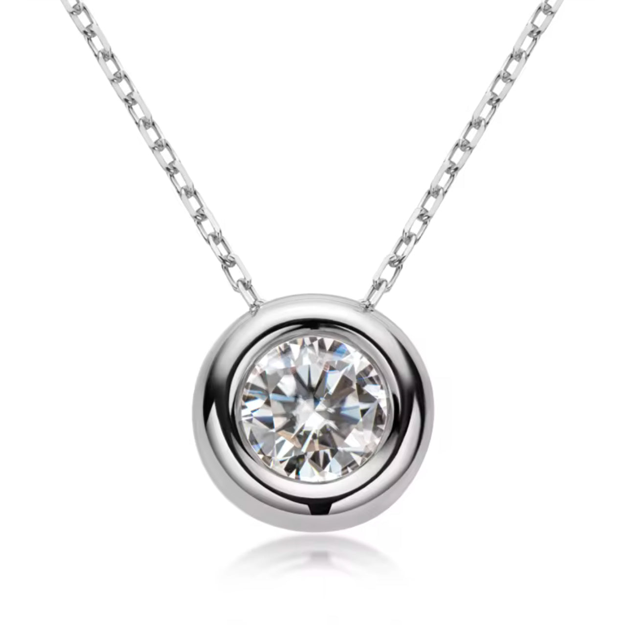 ANÉE MOISSANITE PENDANT NECKLACE