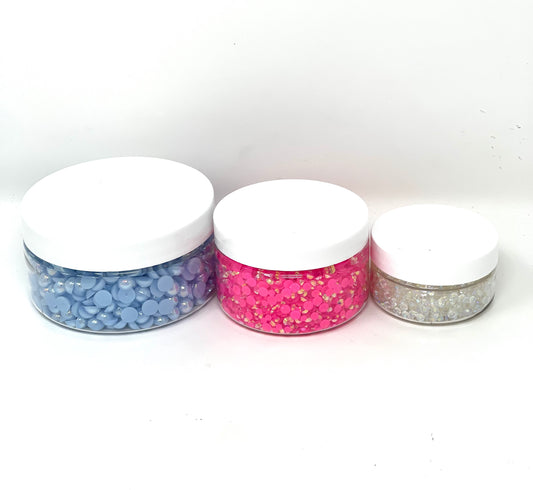 Low Profile Plastic Jars with Lids